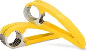 Banana Slicer,ABS + Stainless Steel Fruit and Vegetable Salad Peeler Cutter Kitchen Tools for Banana, Sausage, Strawberry,Grape（2 pcs）