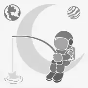 8"x8" Clear Plastic Stencil - Little Spaceman (RE253)