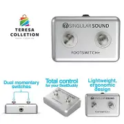 Dual Momentary Footswitch Plus for use with BeatBuddy, Effects Pedals, and El...