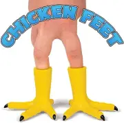 Chicken Feet (Set of 2) Finger Hand Puppet Play Toys - Archie McPhee