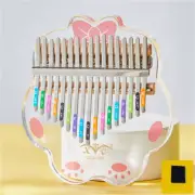 Acrylic Kalimba Keyboard 17 Keys Mini Musical Instrument for Kids and Adults