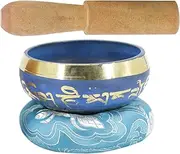 TOGEVAL 1 Set Buddha Sound Bowl with Cushion and Mallet Singing Bowl for Meditation for Relaxation present for Friends Random Color