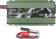 Pure Sine Inverter, 1500W DC12V to AC Power Converter, Solar Car Inverter with Cooling Fan and Multi Protection System