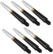 Aluminum Dart Shafts with Knurled Grip Standard Thread Replacement Rods for Tip Soft Tip Game Accessories for All Skill Levels