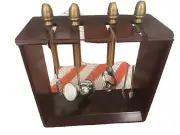 Vintage BOMBAY Bar Tool SET 5 PIECE Bottle Wine Opener Jigger Thongs Barware