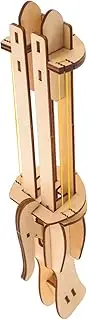 TOBBOMEY 1 Set Handmade Wooden Paper Plane Launcher Model for Creative Flight Experiments Learning and Problem Solving Skills Development