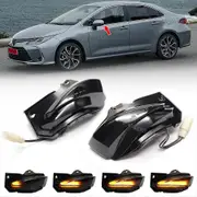 2x Dynamic Turn Signals Light Rear View Mirror Sequential LED Amber Lamp ForToyota Corolla Sport E210 Hatchback 2019 -2022