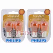2 pc Philips Parking Light Bulbs for Cadillac Calais Cimarron DeVille px
