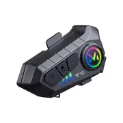Coralme Y10 Motorcycle Helmet Bluetooth Headset Wireless Headset AI Voice Assistant Motorcycle Helmet Headset Split Inst