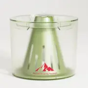 Large Capacity Cat Water Fountain with Volcano Rock Filter Easy Clean -Blur Gre