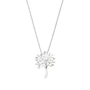 Zamel's Sterling Silver Diamond Set Tree of Life Pendant Jewellery