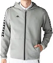 [Kappa] 634402 Men's Sweatshirt, Lightweight, Stretchy, Full Zip