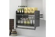 Elite Galley Pull Down 2-Tier Wall Cabinet Unit - for a 600mm Cupboard