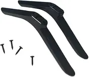Generic 2-Part TV Stand-Base Legs, Table TV Stand, Easy Assembly, Light, with 4 Screws, TV Legs, TV-Based Sockel Feet, as described, 19cmx5cmx1.6cm