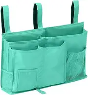 Sugaroom Bedside Storage Caddy, Bunk Bed Organizer Bed Storage Pocket Bedside Organizer Hanging Bed Storage Caddy for College Dorm Room, Hospital Bed Rails, Baby Bed, Camp (Green)
