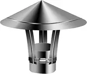[QLINMY] Chimney Cap，Chimney Cowl Chimney Cowl Cap, Stainless Steel Flue Protector Cover, Roof Ventilation Bird Guard, Rain and Snow Pipefit Pot,90mm (Size : 90mm)