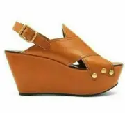 Chloe Mischa Platform Wedges Shoes Sandals Mules Shoes Pumps Heels 37