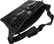 FRCOLOR Scissors Fanny Pack Hairstylist Belt Tools Pouch Hairdresser Chic Salon Stylist Pouch Hair Cut Kit Hair Clippers Hairstylist Travel Bag Hairdressing Tool Bag Holder Black Fabric