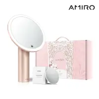 在飛比找momo購物網優惠-【AMIRO】Oath自動感光LED化妝鏡-綺夢花園禮盒-薄