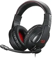 Redragon H211 RGB Wired Gaming Headset, 7.1 Surround Sound, Memory Foam Ear Pads, Lightweight Over-Ear Headset with mic, Multi-Platforms Headphones, Works with PC, Xbox Series, NS - Black