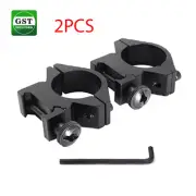 2PCS 30mm/25mm 1" Rings For 20mm Weaver/picatinny Rail Scope Mount Quick Release