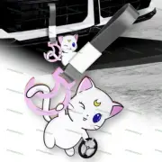 Artemis Moon Anime JDM Ring Tsurikawa Train Bus Car Handle Strap -Gray Nylon