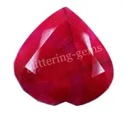 Red Ruby Natural Heart Cut Certified Loose Gemstone 3000Ct Opaque Gemstone 26NP