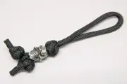 Grins Triple Diamond Knot Zipper Pull Pewter - Closeout