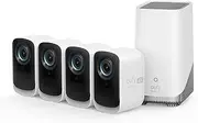 eufy Security eufyCam 3C 4-Cam Kit, Security Camera Outdoor Wireless, 4K Camera, Expandable Local Storage up to 16TB, Face Recognition AI, Spotlight, Color Night Vision, No Monthly Fee