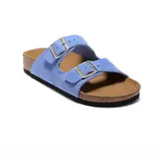 Nevenka Womens Comfort Buckled Slip on Sandal Casual Open Toe Slippers-21