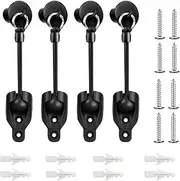 [Seprochoo] Coolaroo Replacement Parts Roller Shade Hardware Bungee Kit and End Cap Tie Downs for Coolaroo Outdoor Roller Shade (2, Black)