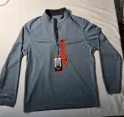 Cypres Club Performance 1/4 Zip Size Medium Long Sleeve Bearing Sea Gray