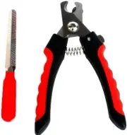 Dog Nail Clippers Trimmer File Guard Razor Sharp Blades Pet Grooming with File