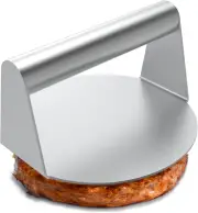 Stainless Steel Burger Press, 5.5 Inch Round Smasher, Inch,