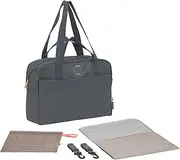 LÄSSIG Baby Changing Bag with Carry Handle and Changing Mat, Pram Attachment, Water-Repellent/GRE Everyday Bag, Anthracite