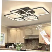 Modern LED Ceiling Light Fixture Black Kitchen Lighting Fixtures Ceiling for