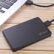 USB 3.0 SATA External Black Hard Drive Disk Case 2.5 Inch Enclosure HDD SSD