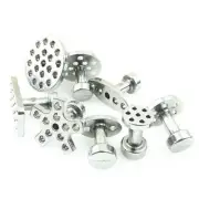 Car Body Dent Repair Aluminum 8 Size Puller Tabs Cold Glue Kit Paintless Tool US