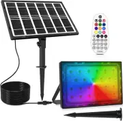 CLY Color Changing Solar Lights with Remote, IP66 Waterproof Outdoor Solar Fl...
