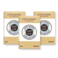 在飛比找ETMall東森購物網優惠-LOCCITANE 歐舒丹 乳油木牛奶皂(250g)X3