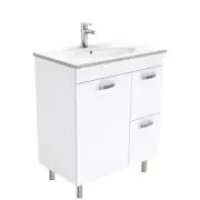 Fienza Rotondo Unicab 750 Vanity on Legs Gloss White ROT75NLWR