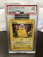1999 Pokemon Pikachu World Card Collection #58 Yellow Cheeks MINT PSA 9