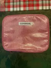 Covergirl Pink Sparkle Travel Cosmetics Makeup Bag NEW