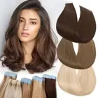 CLEARANCE 100% Real Tape In Remy Human Hair Extensions Full Head THICK SKIN WEFT