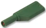 SAFETY, PLUG, 4MM, GREEN, MLN, Banana Test Connectors 934099104