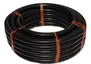 1'' (25mm) Heavy Duty Metric Smooth Black Anti-kink Pond Hose, 82 Ft (25m)Roll