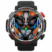 LOKMAT ZEUS 5 Pro Smartwatch Health Monitor, 1.46'' HD Screen, Bluetooth Calling, 5ATM Waterproof - Black