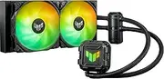 ASUS TUF Gaming LC II 240 ARGB All-in-one Liquid CPU Cooler (Aura Sync,TUF 120mm addressable RGB Radiator Fans with Fan Blade Groove Design)