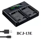 USB Battery Charger For Panasonic DMW-BCJ13 BCJ13E BCJ13PP DMC-LX5 LX55 LX5K