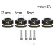 4pcs 12mm Wheel Hex Hubs Adapter for Traxxas TRX4 1/10 RC Car 15mm